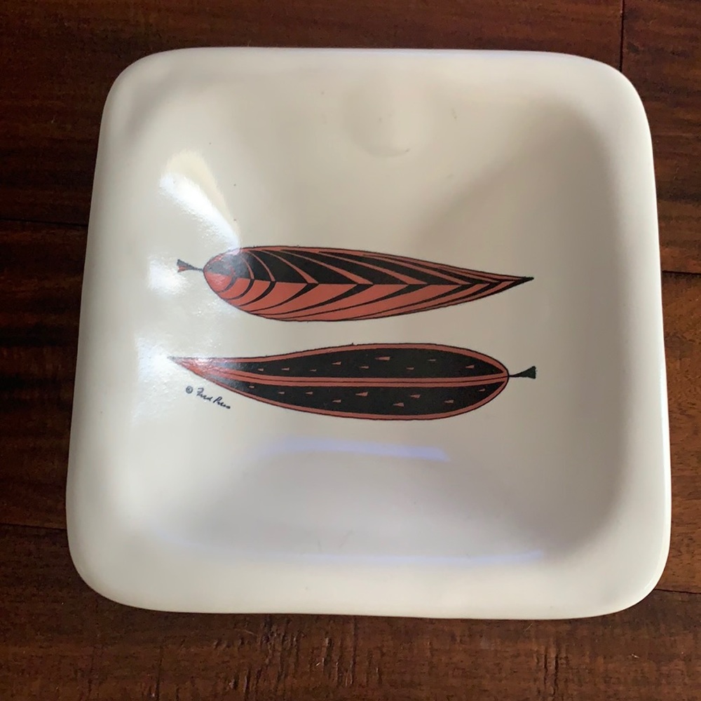 Mid century modern Glidden pottery dish